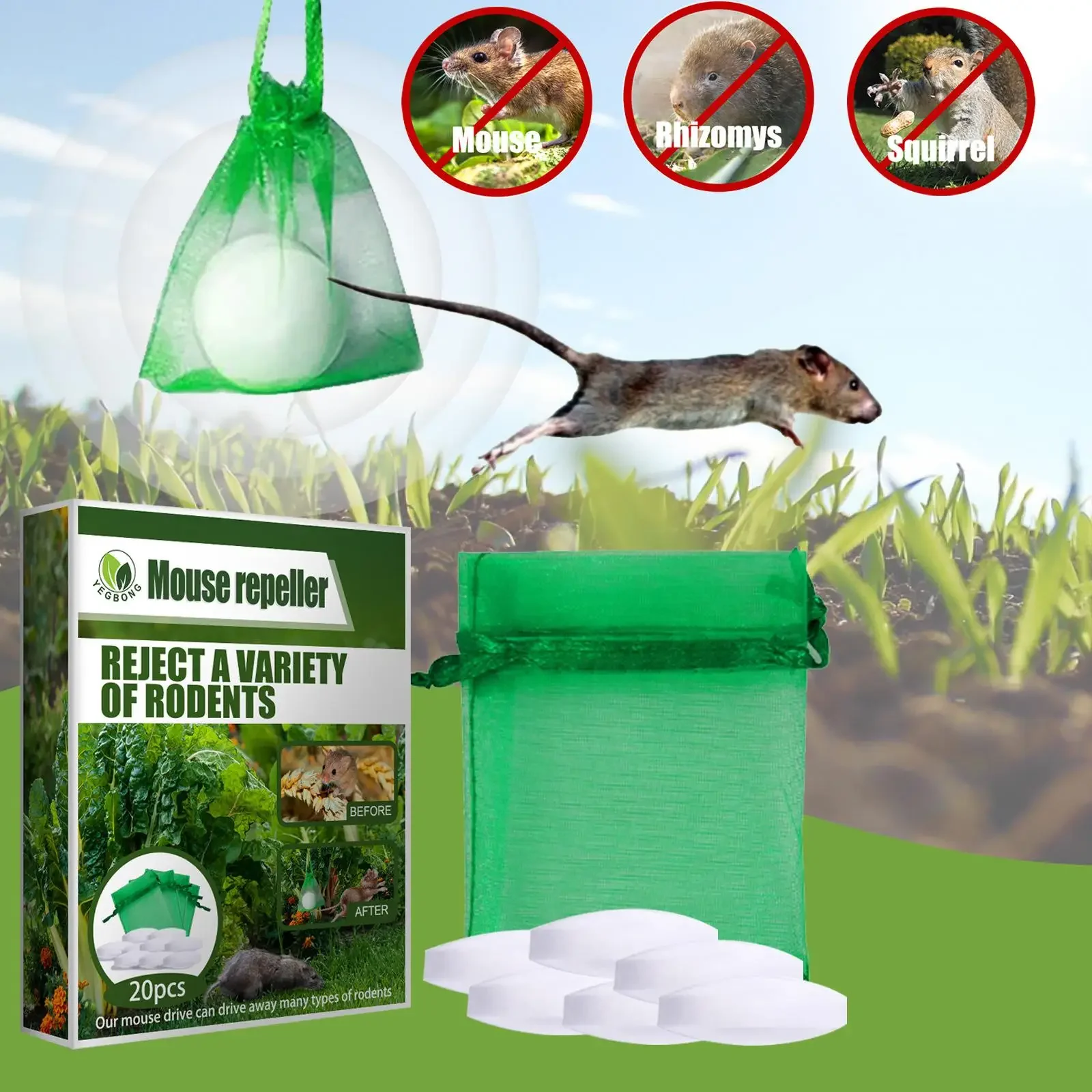 Mouse and Rat Control Non-Toxic Humane Rodenticide Pellets Home Pest Control 1005006495073913
