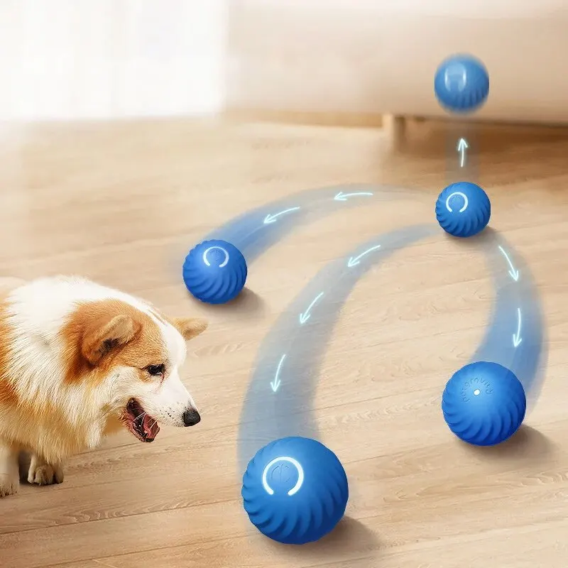 Dog Toys Intelligent Gravity Jump Ball Rechargeable Bite-Resistant Rolling Ball Cat And Dog Chase 1005006506179737