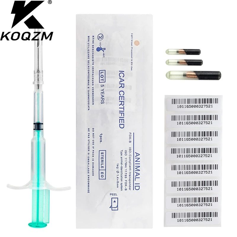 1.25*7mm/1.4*8mm/2.12*12mm Pet Animal Microchip Syringe Horse Dog Microchip Pet Chip Animal Chip 1005006508592948