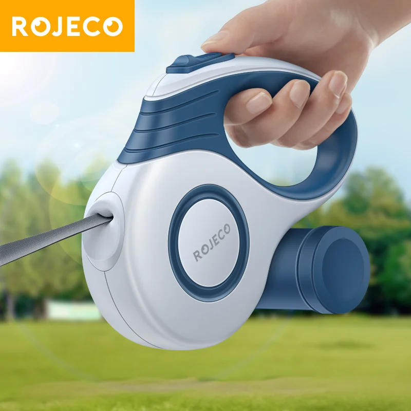 ROJECO Automatic Retractable Dog Leash 3M/5M Extendable Rope For Outdoor Travel Walking Hiking 1005006536219765