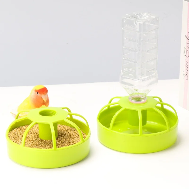 1pc Large-Capacity Automatic Feeder for Water Food for Pet Birds Parrots Starlings Chickens 1005006566657708