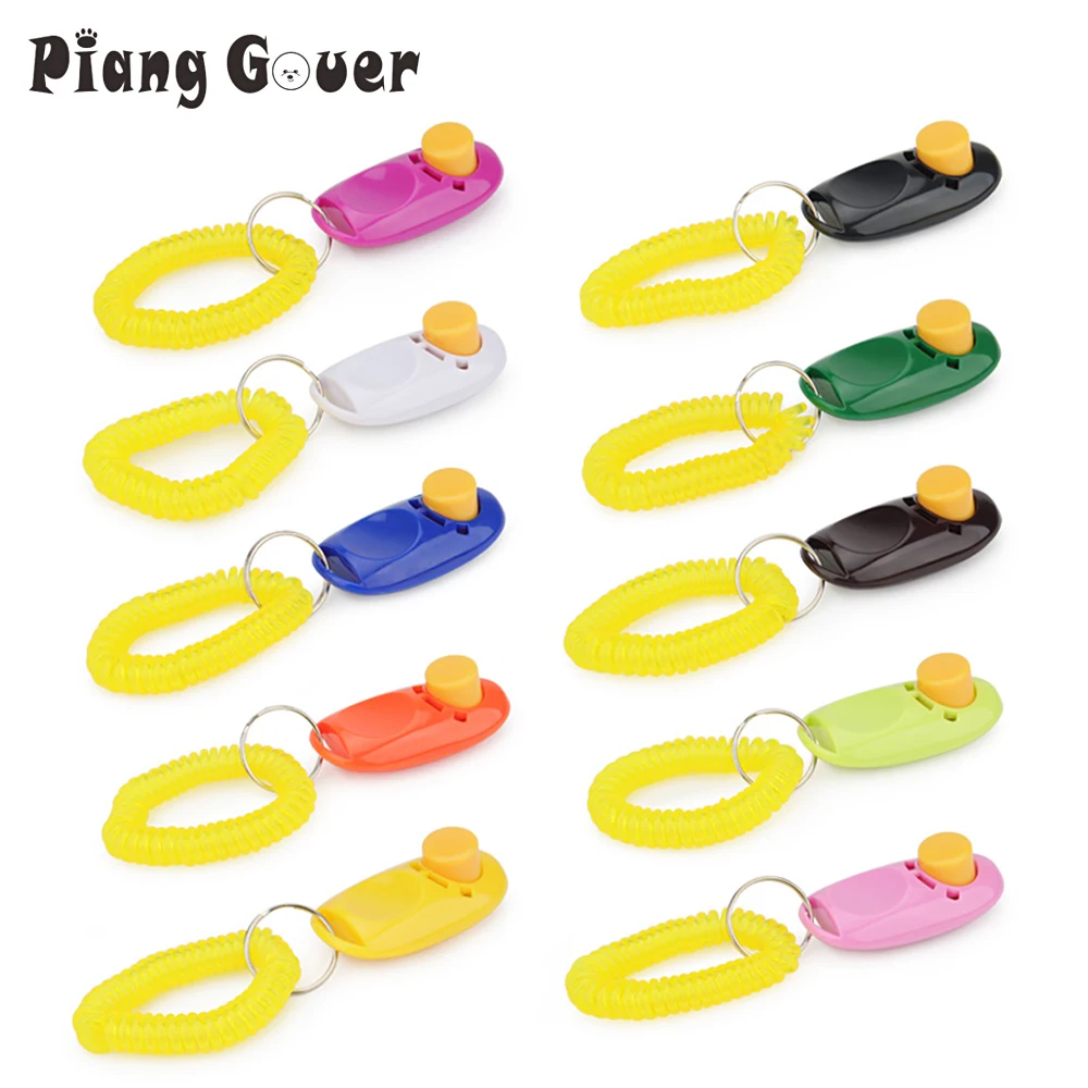 Pet Clicker Toys Dog Tranining Clicker Obedience Key Chain Accessories Cat Training Trainer 1005006635792619