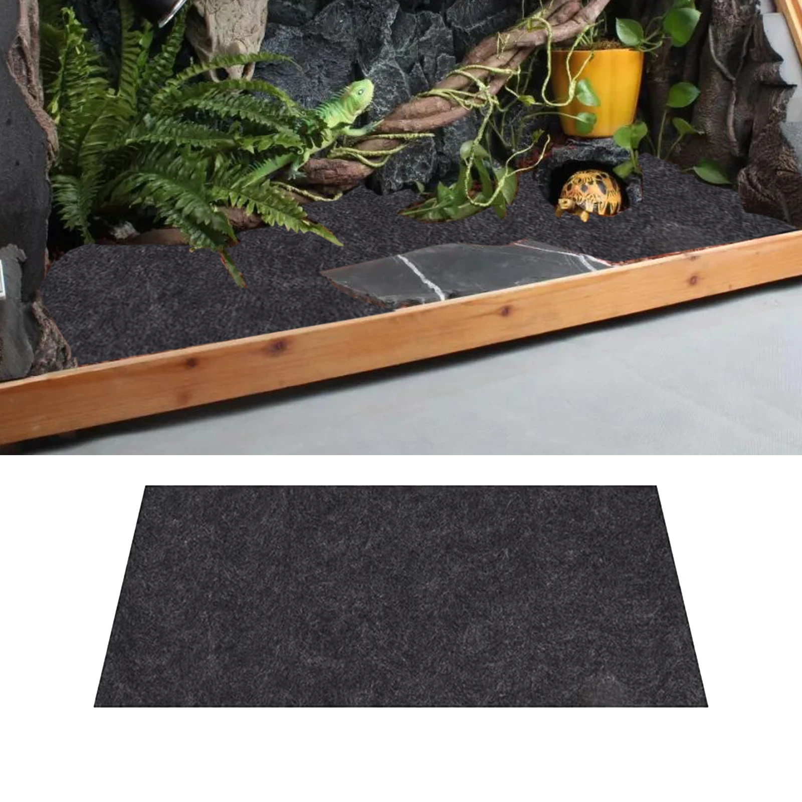 Reptile Carpet Reptile Tank Accessories Habitat Soft Aquascape Pad Reptile Mat for Snake Tortoise 1005006638567974