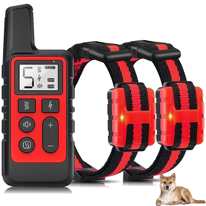 Electric Dog Training Collar Waterproof Pet Remote Control Rechargeable 500m training dogs collars 1005006640553868