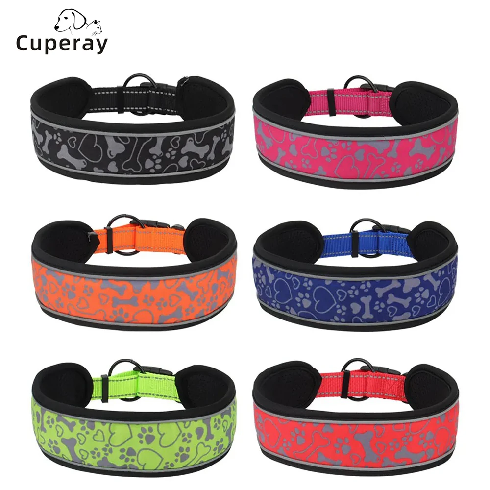 Reflective Dog Collar Soft Padded Breathable Nylon Adjustable Pet Collars for Girl Male Female 1005006641264499