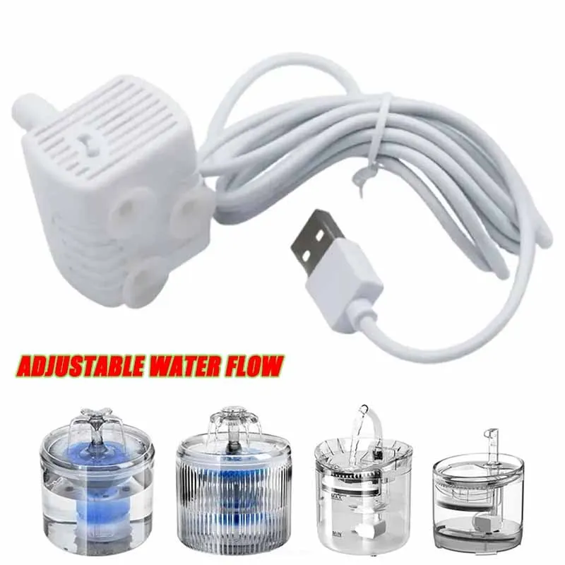 Water Pump Pet Cat Water Fountain Anti-dry Burning Motor Replacement for Cat Flowers Drinking Bowl 1005006645673250