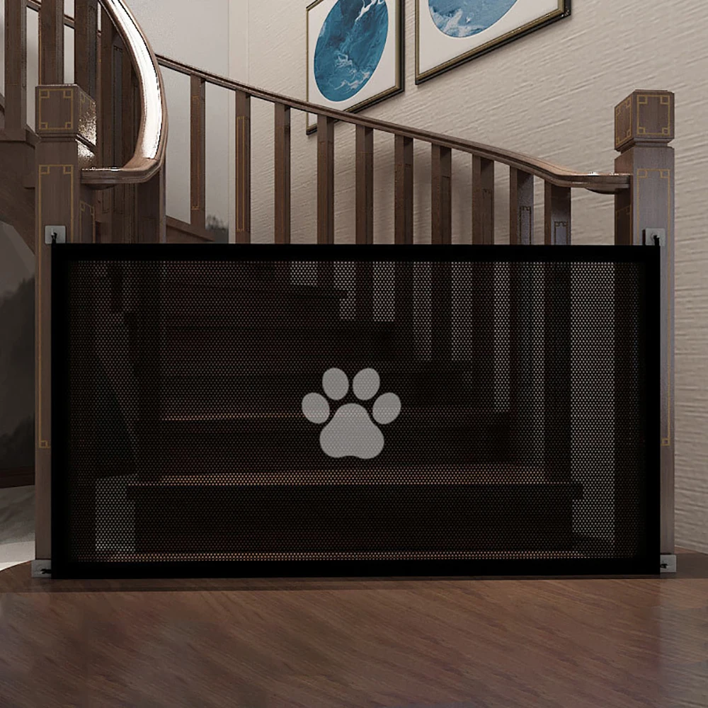 Dog Gate Mesh With 4Pcs Hook Dog Fence For Indoor and Outdoor Safe Pet Dog gate Safety Enclosure 1005006668014558