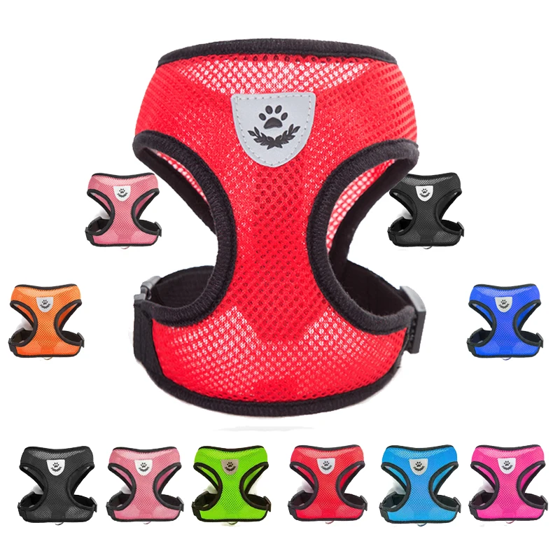 Breathable Cat Harness Leash Set Adjustable Puppy Cats Harness Vest French Bulldog Chihuahua Pug 1005006668858705