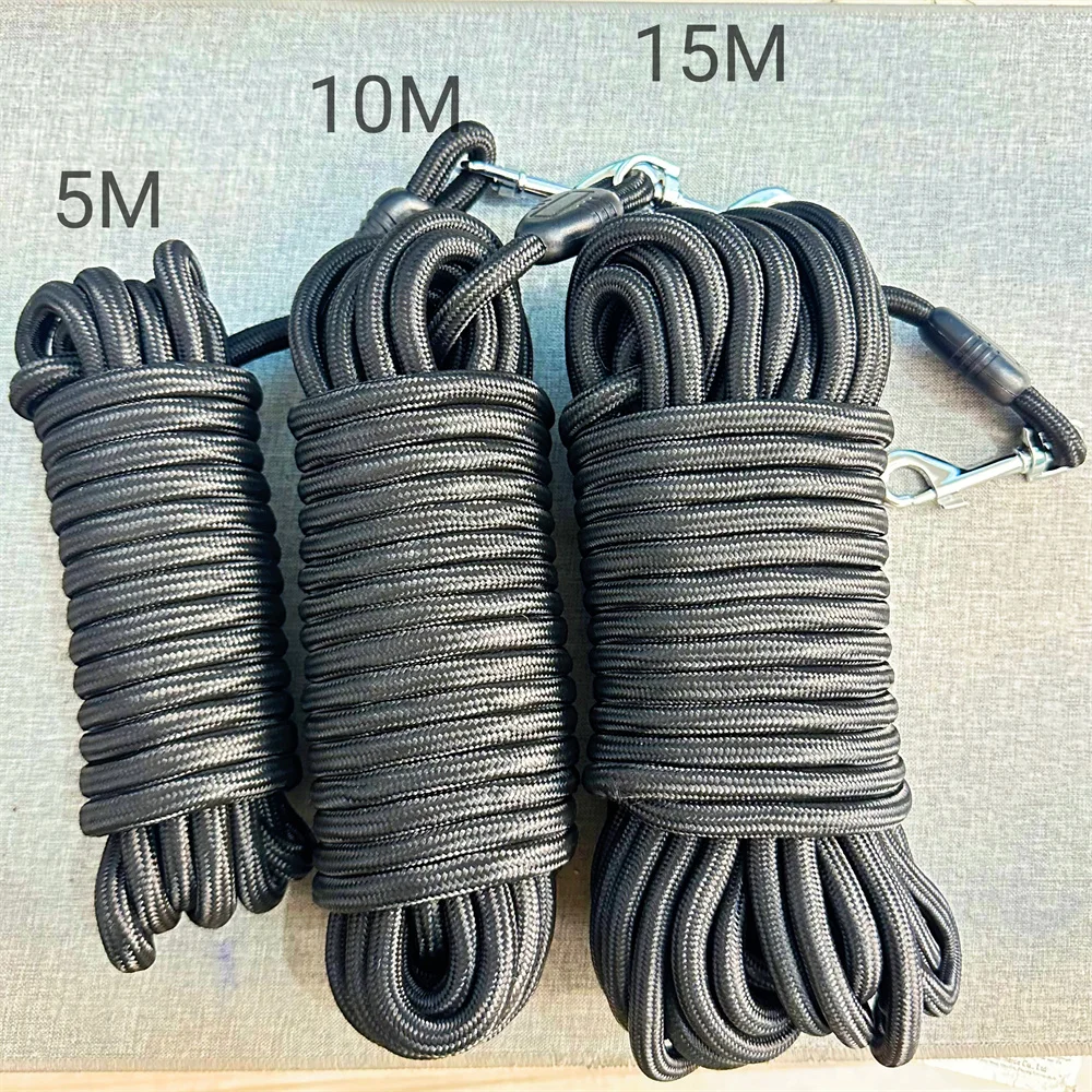 15FT/30FT/50FT Long Rope Training Dog Leash Heavy Duty Nylon Recall Pet Tracking Line for Small 1005006676645316