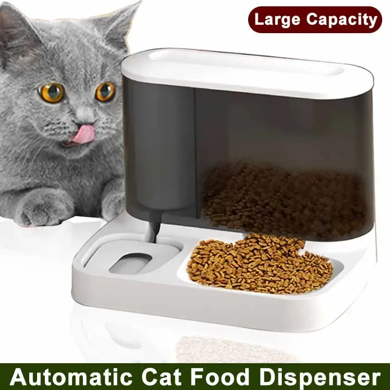 Large Capacity Automatic Cat Food Dispenser Drinking Water Bowl Pet Supplies Wet and Dry Separation 1005006684679327