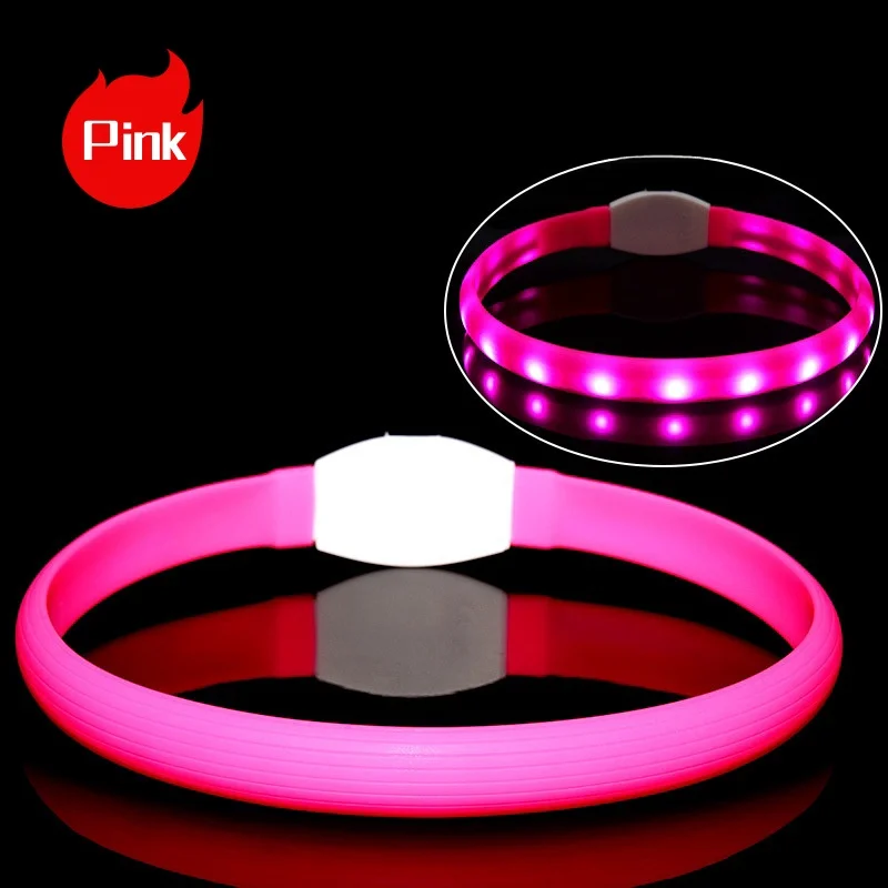 New Led Luminous Dog Collar PVC Waterproof 1005006685683714