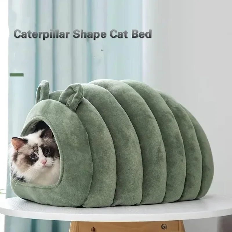 Cat Kennel Winter Warm Fully Enclosed Comfortable Sleeping House Pumpkin Cat Nest Pet Bed Supplies 1005006706074854