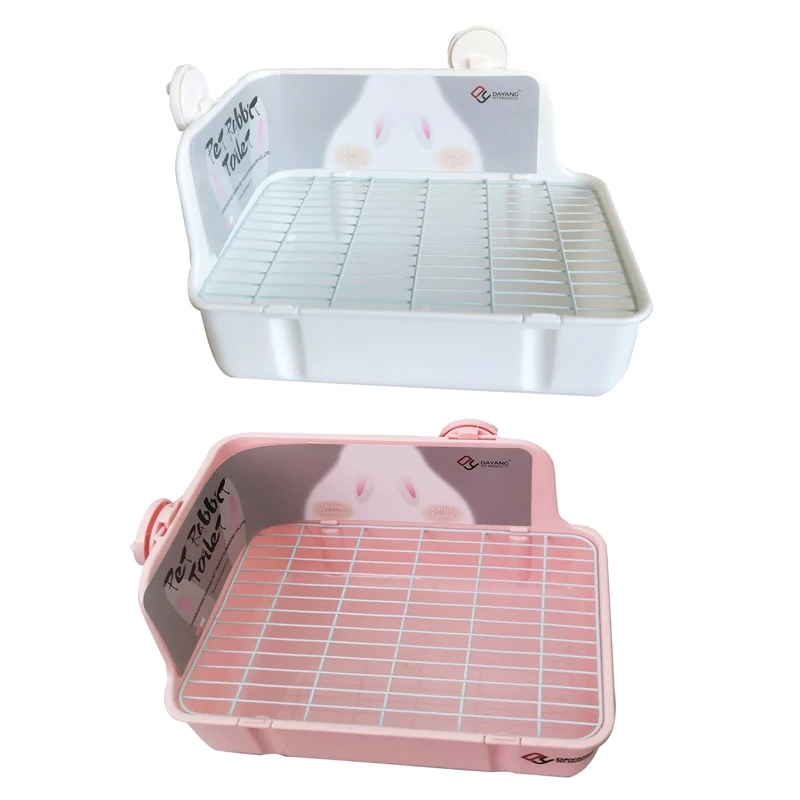 Rabbit Litter Box Toilet for Small Animal Corner Litter Pan Bunny Potty Trainer 1005006713395289