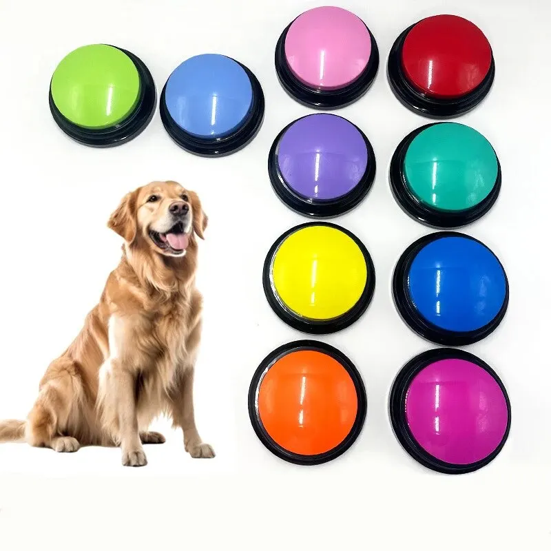 Dog Toys Funny Dog Recordable Pet Toys Travel Talking Pet Starters Pet Speaking Buttons Portable 1005006716923927