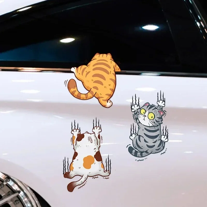 Climbing Cats Animal Styling Stickers Funny Pet Cat Car Sticker Car Body Decoration Auto Decor 1005006722208442