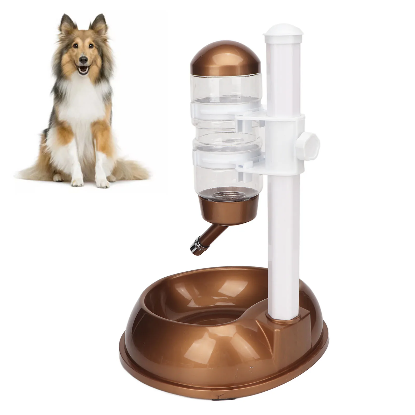 Pet Standing Water Dispenser Bowl Height Adjustable Multifunction Dog Automatic Water Food Feeder 1005006724576000
