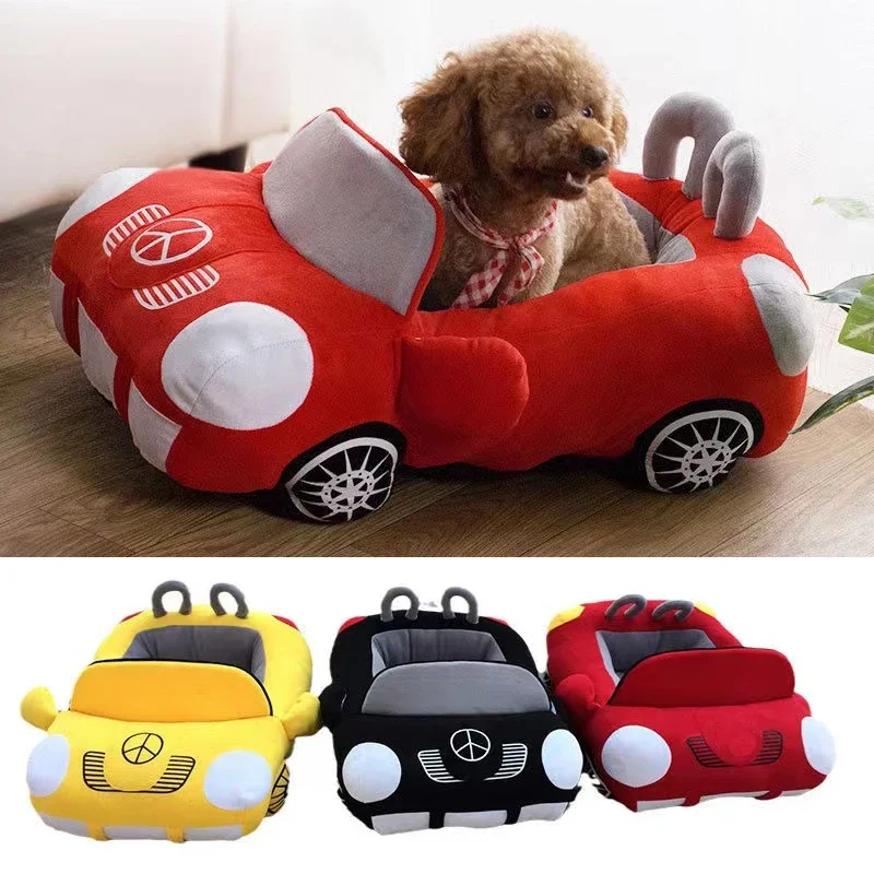 70x50cm Car Shape Luxury Dog Cat Bed Warm Pet Teddy Warm Sofa Puppy Nest Cushion Kitten Winter 1005006730866747