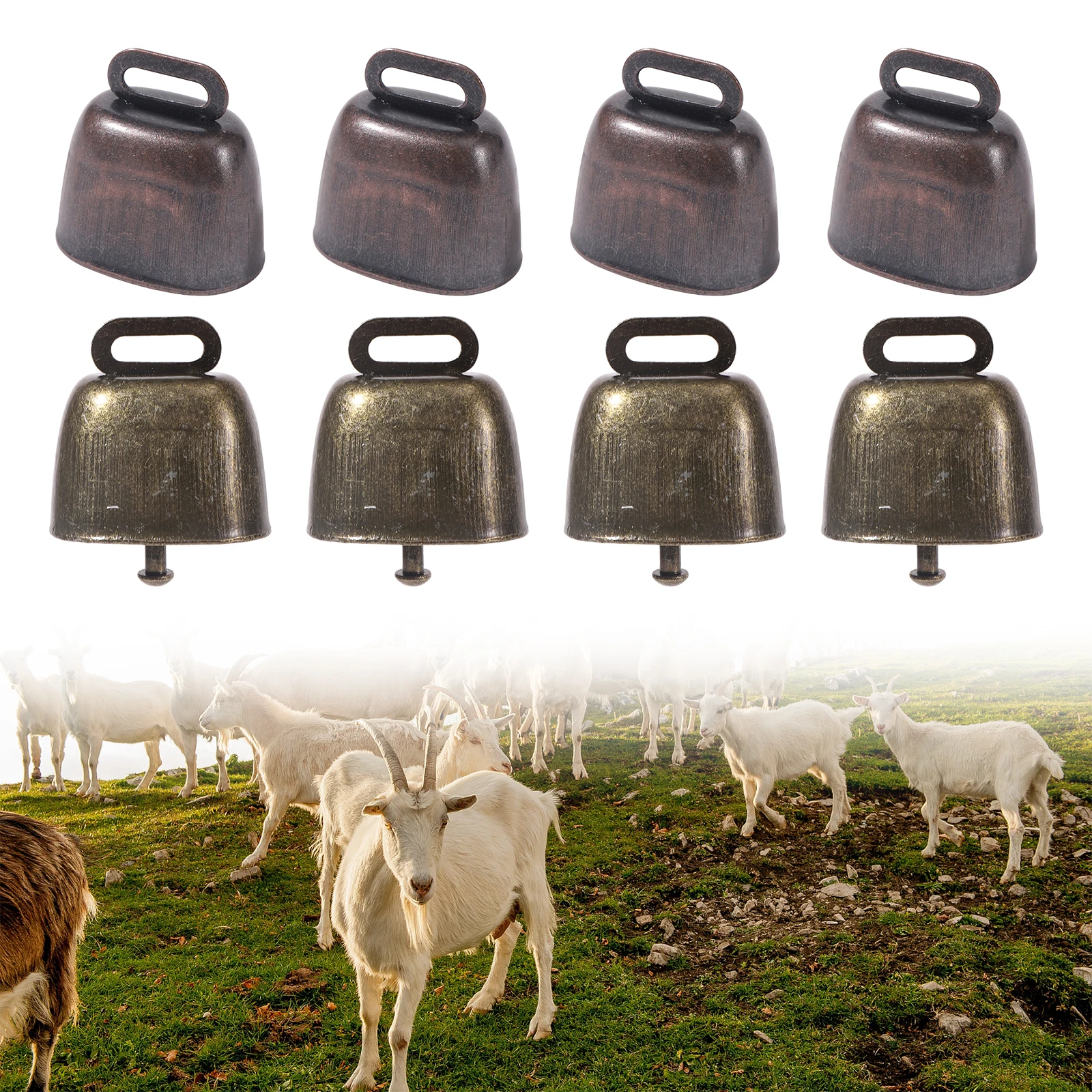 New Animal Pet Copper Bells Hanger Metal Bells Loud Crisp Spread Farther Loud Cow Sheep Grazing 1005006733235594