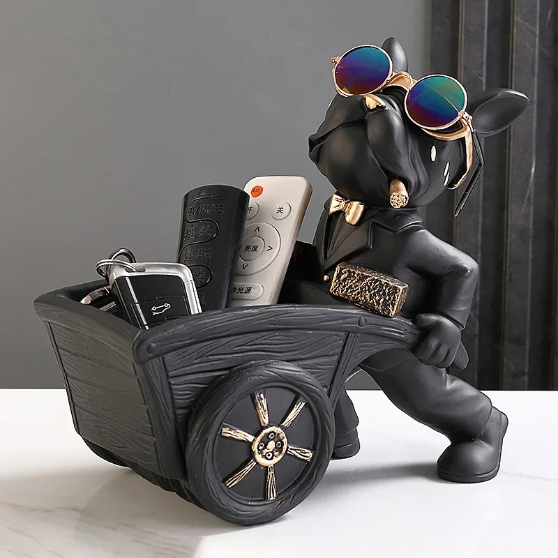 Dog Statue Storage Box Animal Ornament Resin Art Sculpture Figurine Home Decoration Home Decoration 1005006738324820