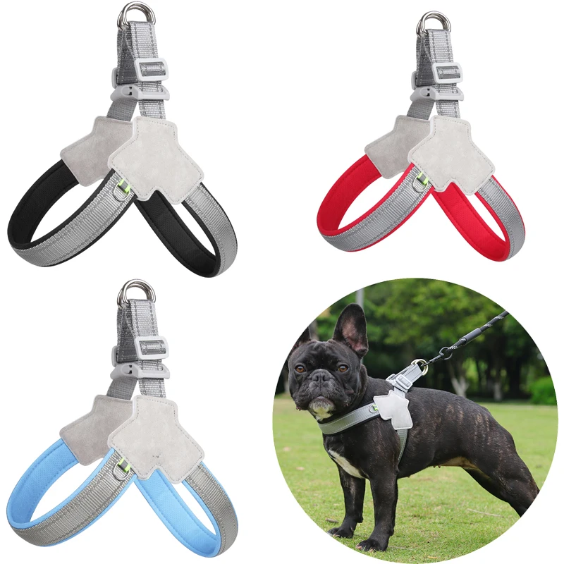 Pet Dog Harness For Small Medium Dogs Cat Reflective Puppy Cats No Pull Breathable Mesh Saddle Pet 1005006745693464