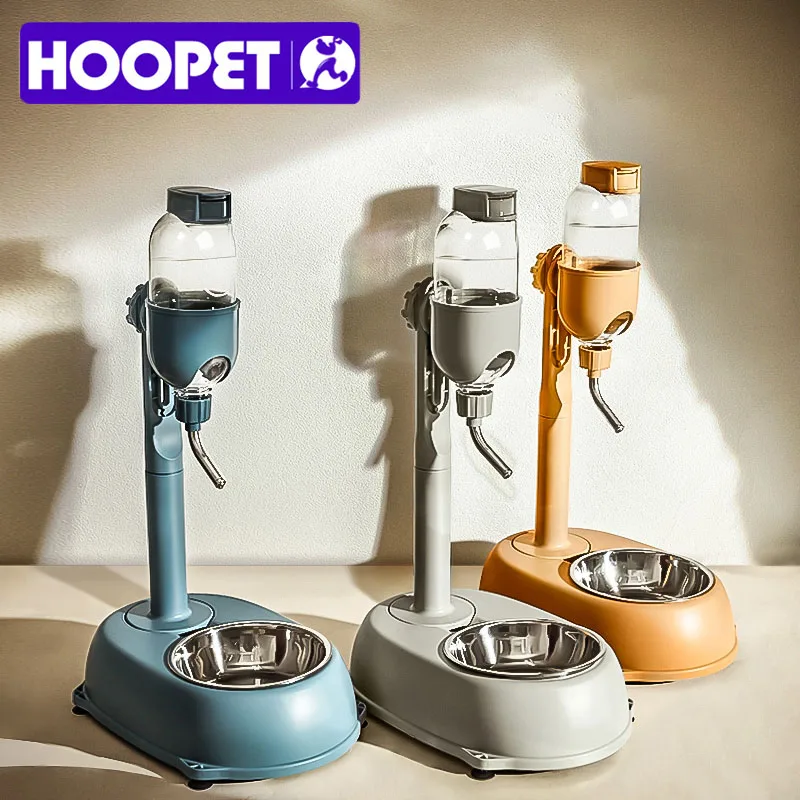 HOOPET Automatic Pet Dispenser Anti-tip Dog Bowl Drinking Water Bottle Feeder Hanging Kettle Cat 1005006749072485