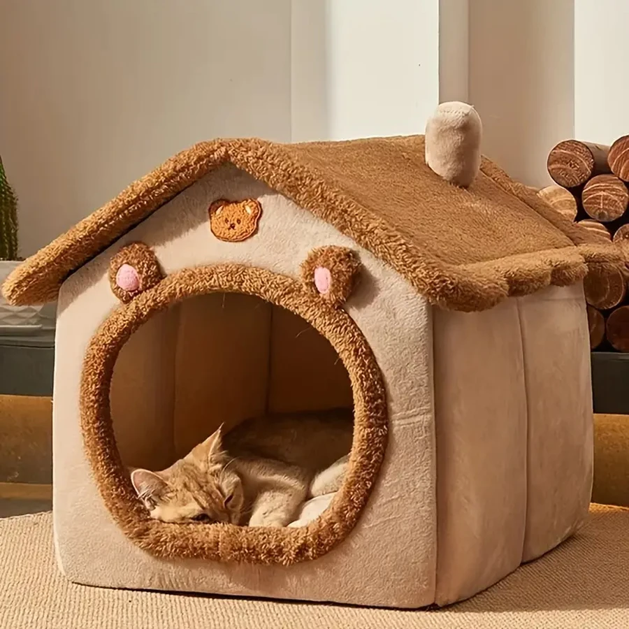 Foldable Pet House Removable Washable Cat House Puppy Cave Sofa Pet Bed House for Extra Small Dogs 1005006750594229
