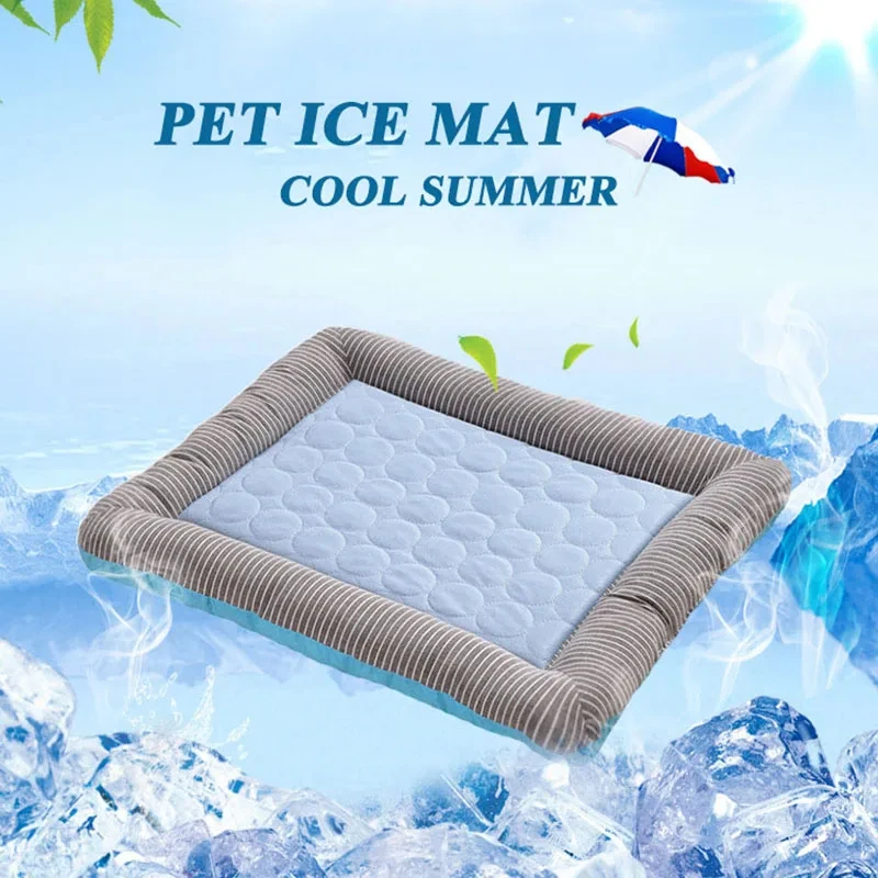 Cooling Pad Bed for Dogs Cats Puppy Kitten Cool Mat Pet Blanket Ice Silk Material Soft for Summer 1005006759869160