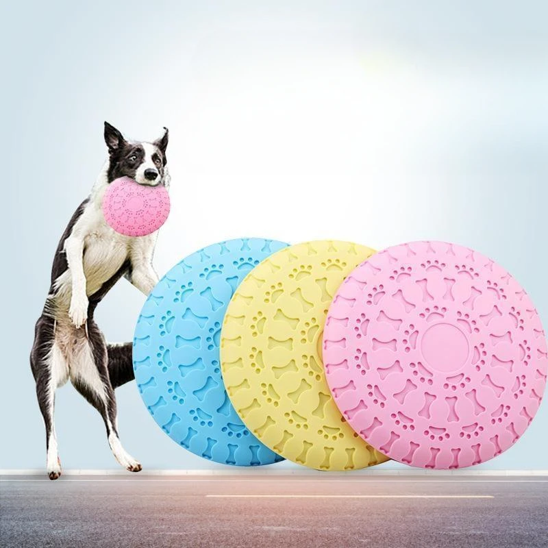 1pcsDog Cat Toy Dog Game Soft Pet Flying Discs Resistant Chew Puppy Training Interactive Dog 1005006781539969
