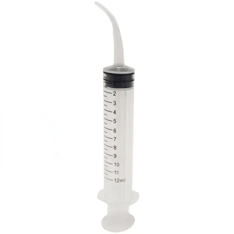 Pet Ear Cleaner Washer Syringer Elbow Rubber Tube Earwax Cleaning Tool Medicine Applicator (12ml) 1005006794286791