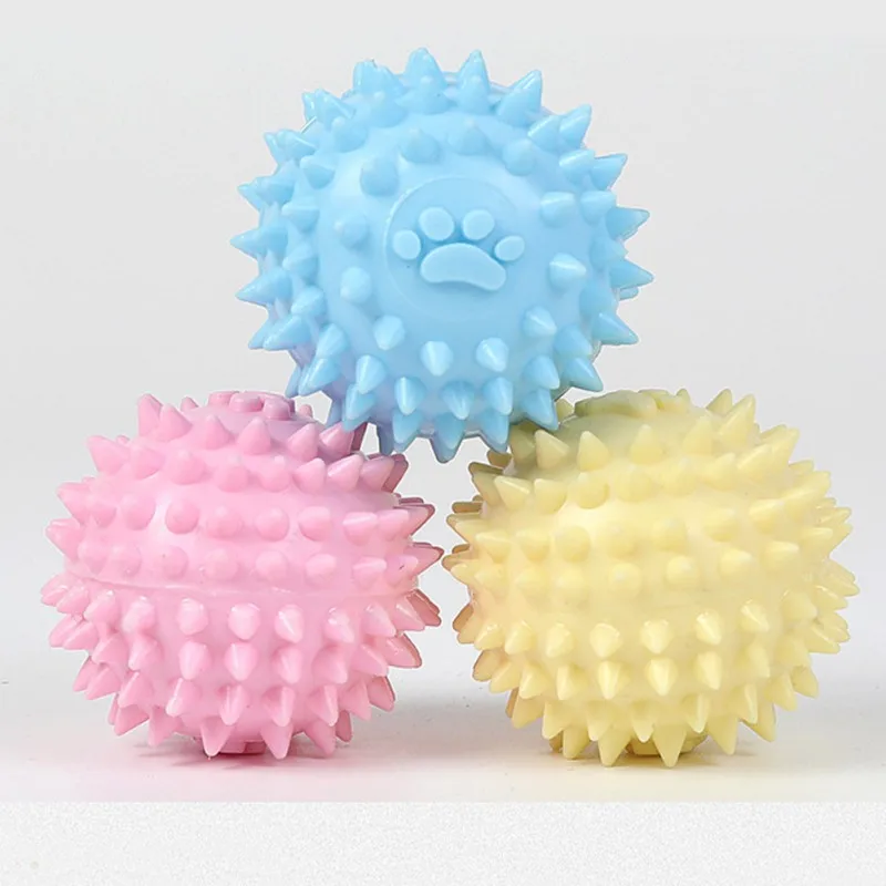 Dog Chewing Toy Interactive Rubber Ball for Small Large Dog Cat Pet Tooth Cleaning Indestructible 1005006802782087