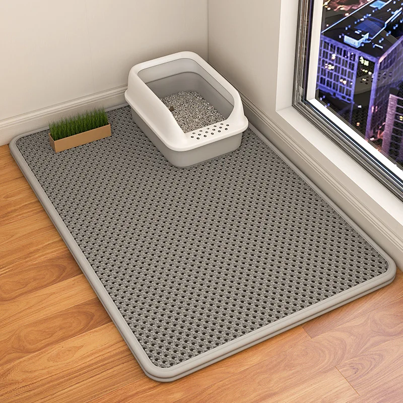 Cat Litter Mat Double Layer Waterproof Urine Proof Trapping Mat Easy to Clean Non-Slip Toilet Pad 1005006815825982