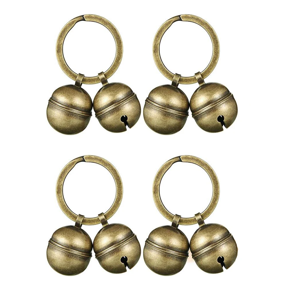 Cat Dog Collar Bells Brass Bells For Collar Dog Charm Bells Pet Pendant with Key Rings For Collars 1005006827612567