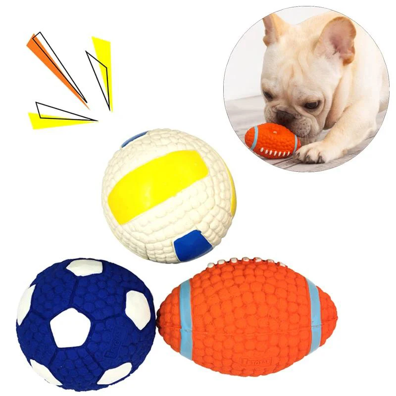 Pet Interactive Dog Toys for Small Medium Large Dogs Cat Teeth Cleaning Improve IQ Squeak Ball Toys 1005006840609661