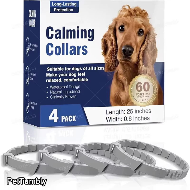 New Release 3/4 Pc Dog Calming Collar Cat Relieve Anxiety Protection Retractable Collars For Puppy 1005006858269049