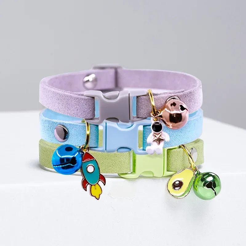 1PC Beauty Pet Cat Collar with Bell Pendant Adjustable Safety Dog Cat Necklace Personalized Kitten 1005006860820117
