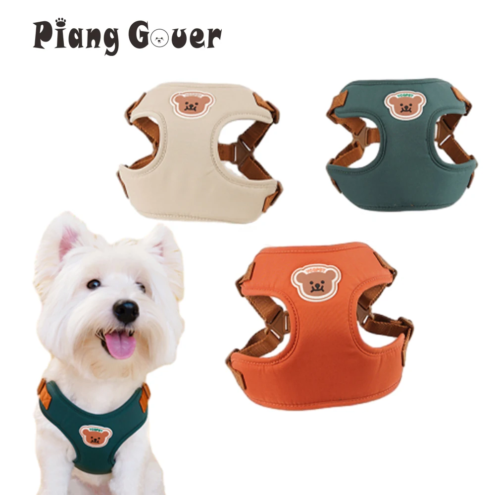 Cute Bear Pet Harness Leash Set Dog Vest Harness Strap Adjustable Breathable Harness for Puppy Cat 1005006865547951