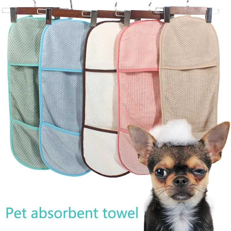 Pet Dog Bath Towel Microfiber Ultra-Absorbent Drying Pet Towel Blanket For Cat Small Dogs Cat And 1005006890721798