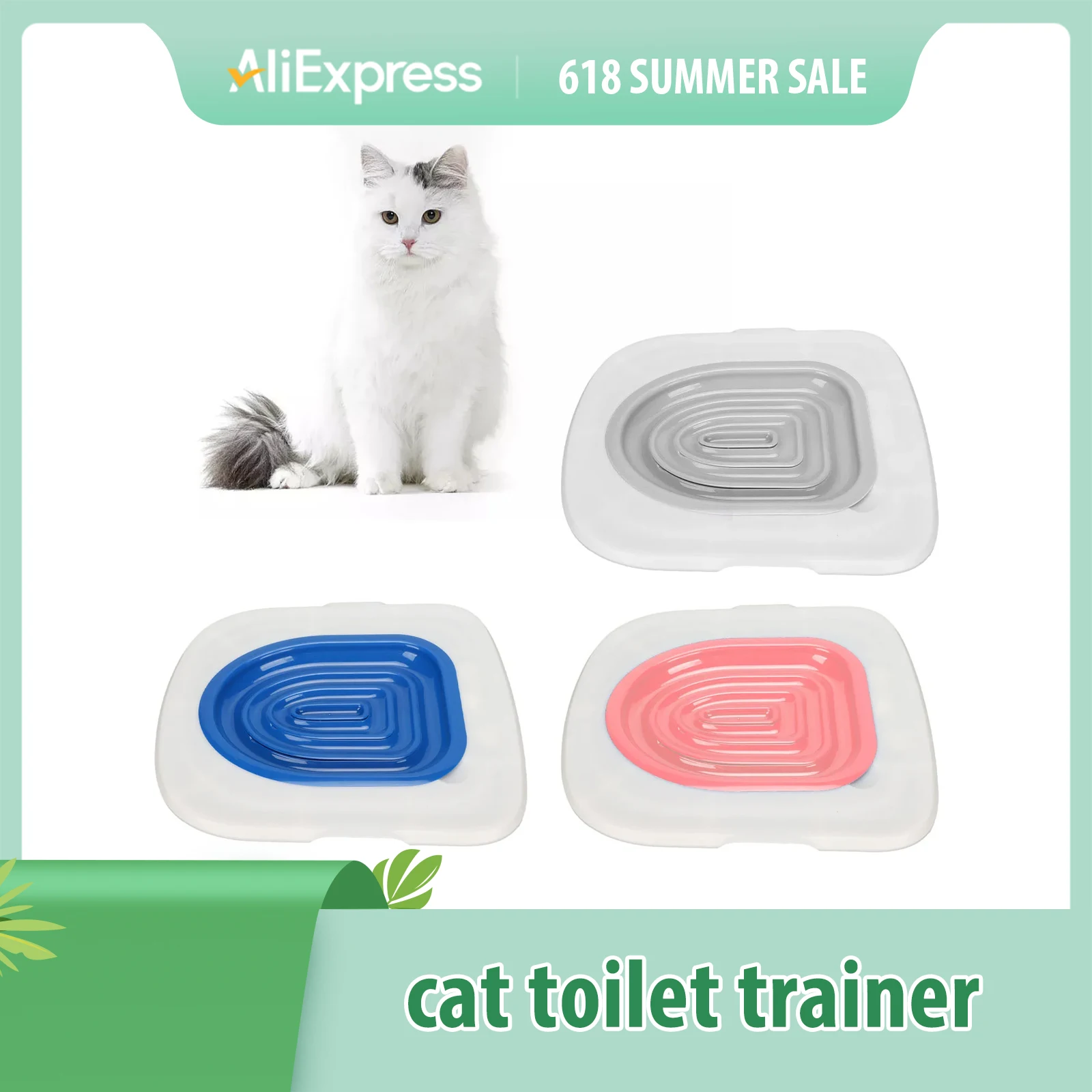 Best Plastic Cat Toilet Training Kit Universal Reusable Environmentally Friendly Cat Toilet Trainer 1005006891140820