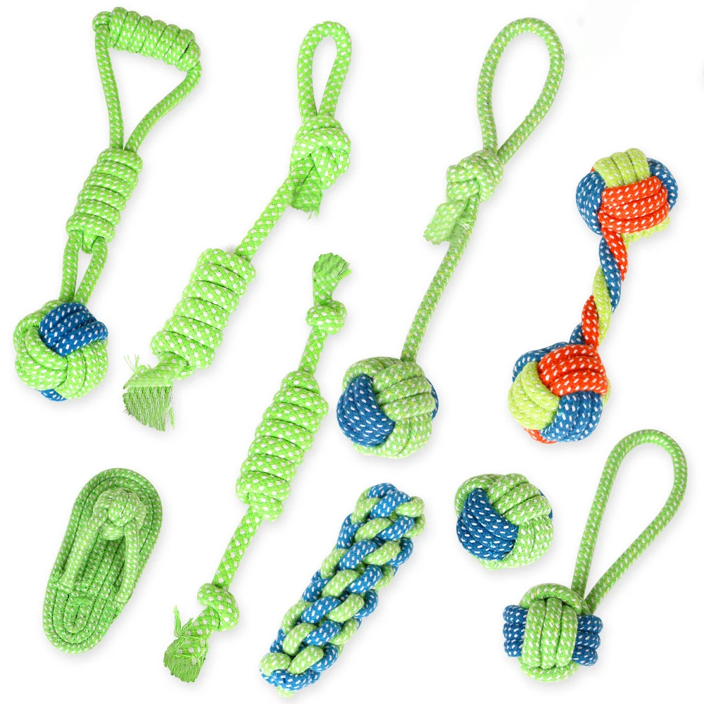 Dog Toy Grinding Teeth Clean Teeth Bite Resistant Rope Knot Small Medium Large Dog Teddy Puppy 1005006895032816