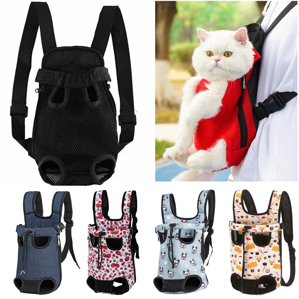 Adjustable Cat Carrier Bag Pet Double Shoulder Backpack Portable Bag Outdoor Travel Camping Hiking 1005006896930257