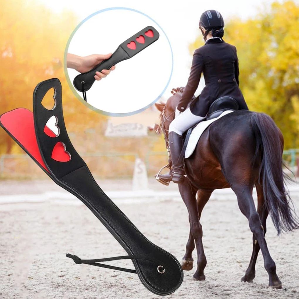 Horse Crop PU Leather Soft Handle Riding Paddle Outside Game Play Reusable Racing Horses Training 1005006897447769
