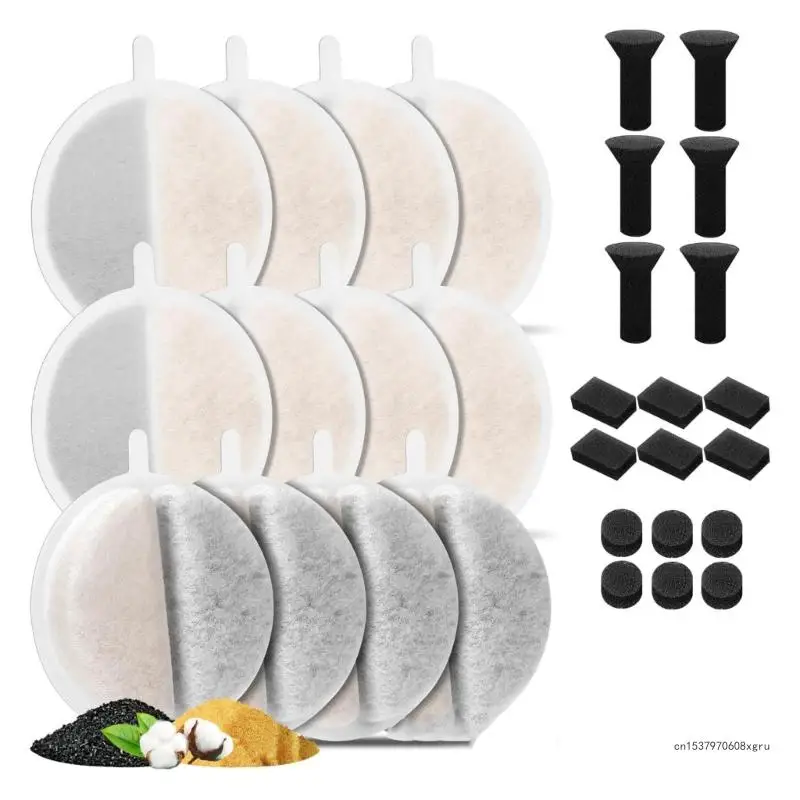 Replacement Activated Carbon Filter for Cat Water Drinking Fountain Replaced Filters Flower for Pet 1005006900297904