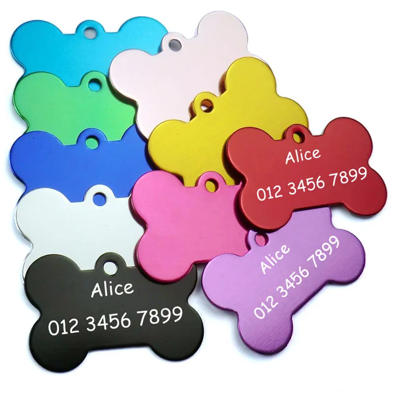 Pet Dog Name Tags Personalized Dog Cat Tags Engraved Cat Dog Puppy Pet ID Name Collar Tag Pendant 1005006900337105