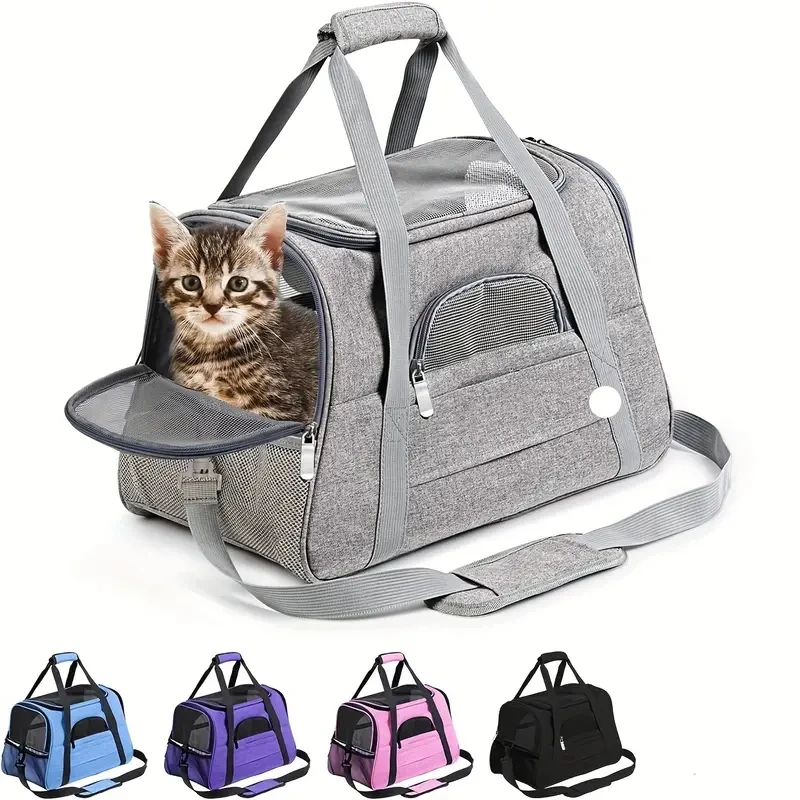 Pet Carrier for Large and Medium Cats, Soft-Sided Pet Carrier for Big Medium Cats and Puppy 1005006901808220