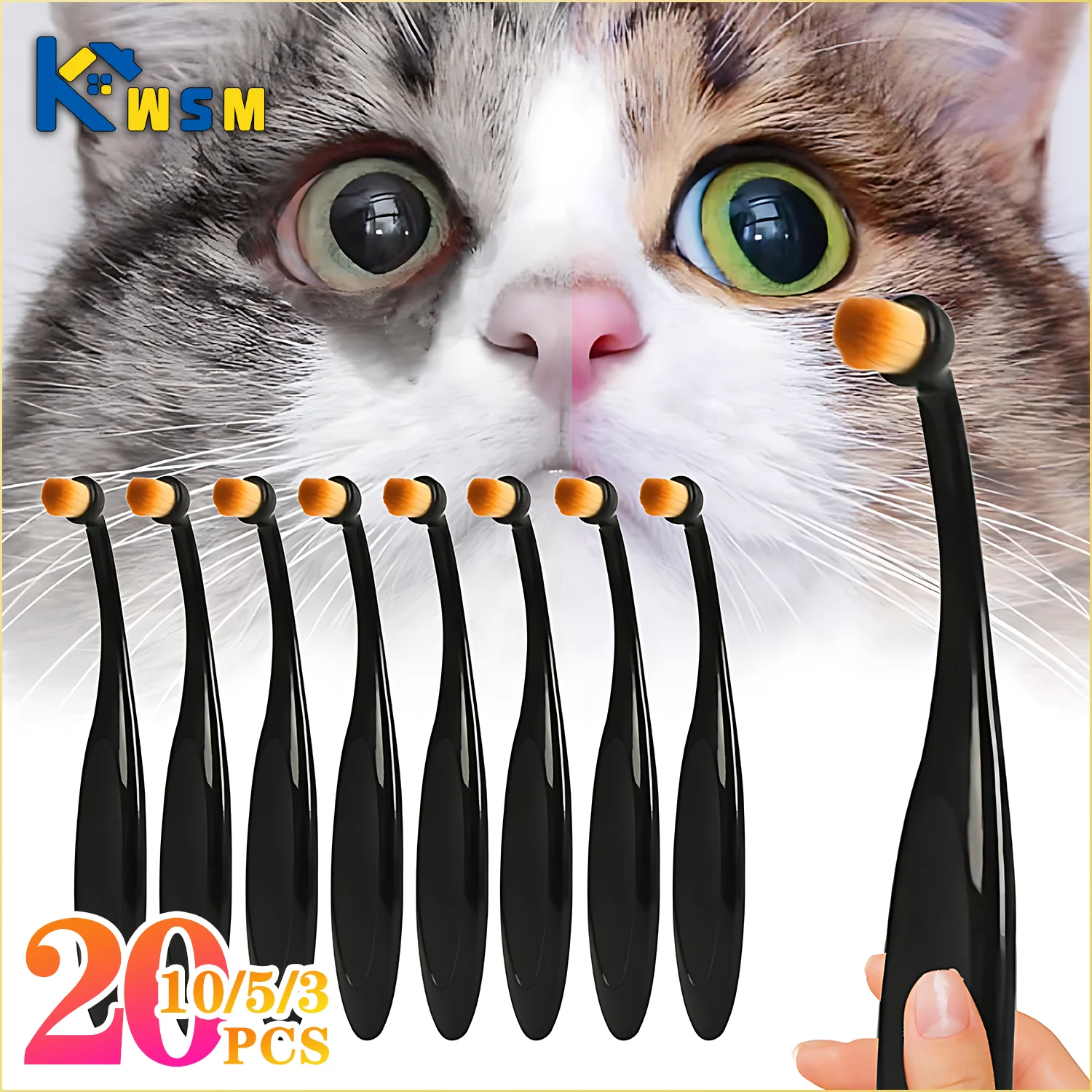 Pet Tear Stain Removal Brush Eye Cleaning Powder Poo Brush Makeup Brush Eye 1005006903567272