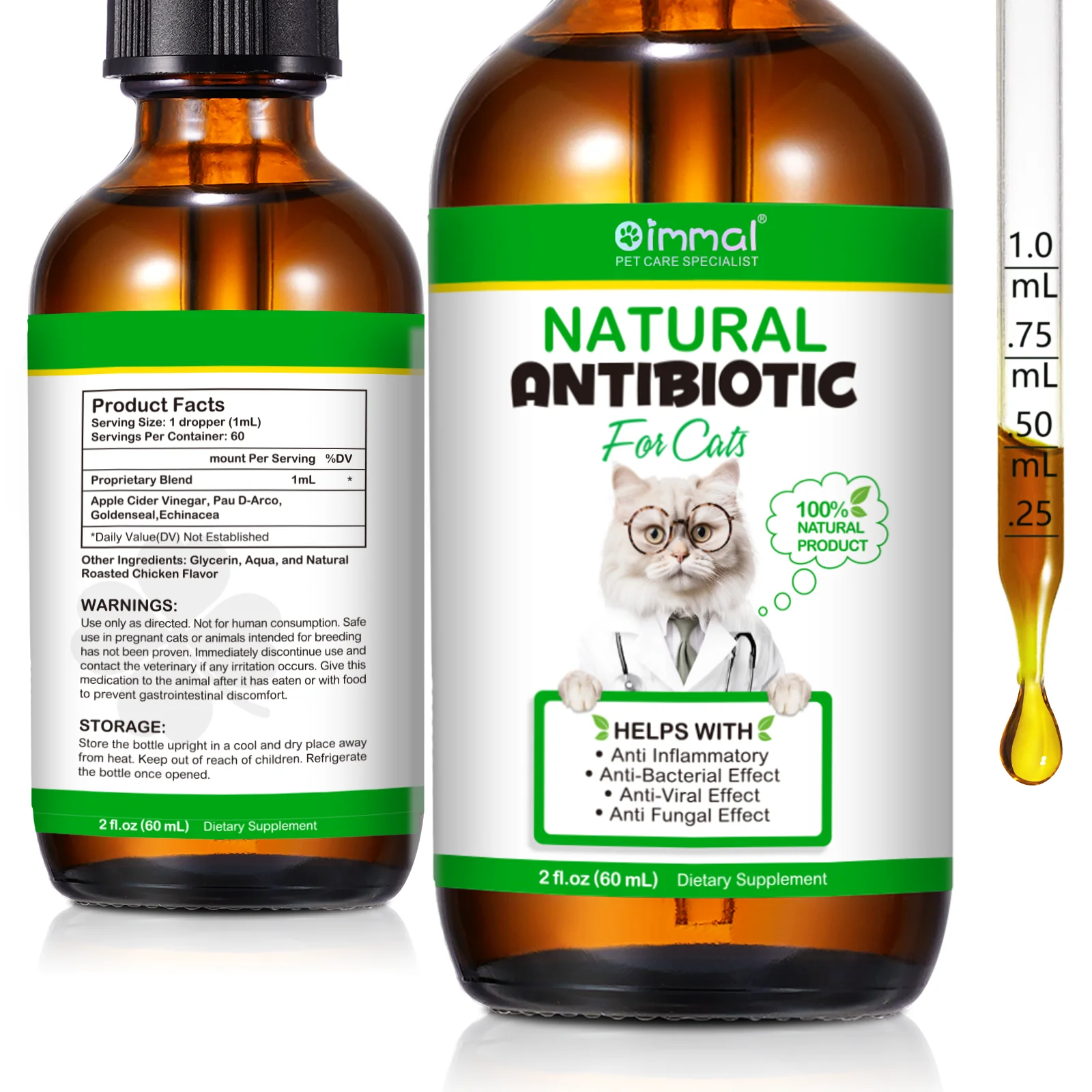Natural Antibiotics for Cat Supports Pets Allergy Relief Itch Relief Multivitamin Help Cat 1005006936303289