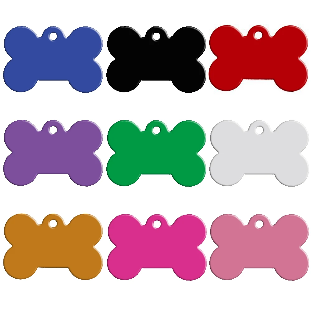 Wholesale 20 pcs/lot Dog Id Tag Double Sides Bone Shape Personalized Dog Puppy Tags Customized Cat 1005006954348520