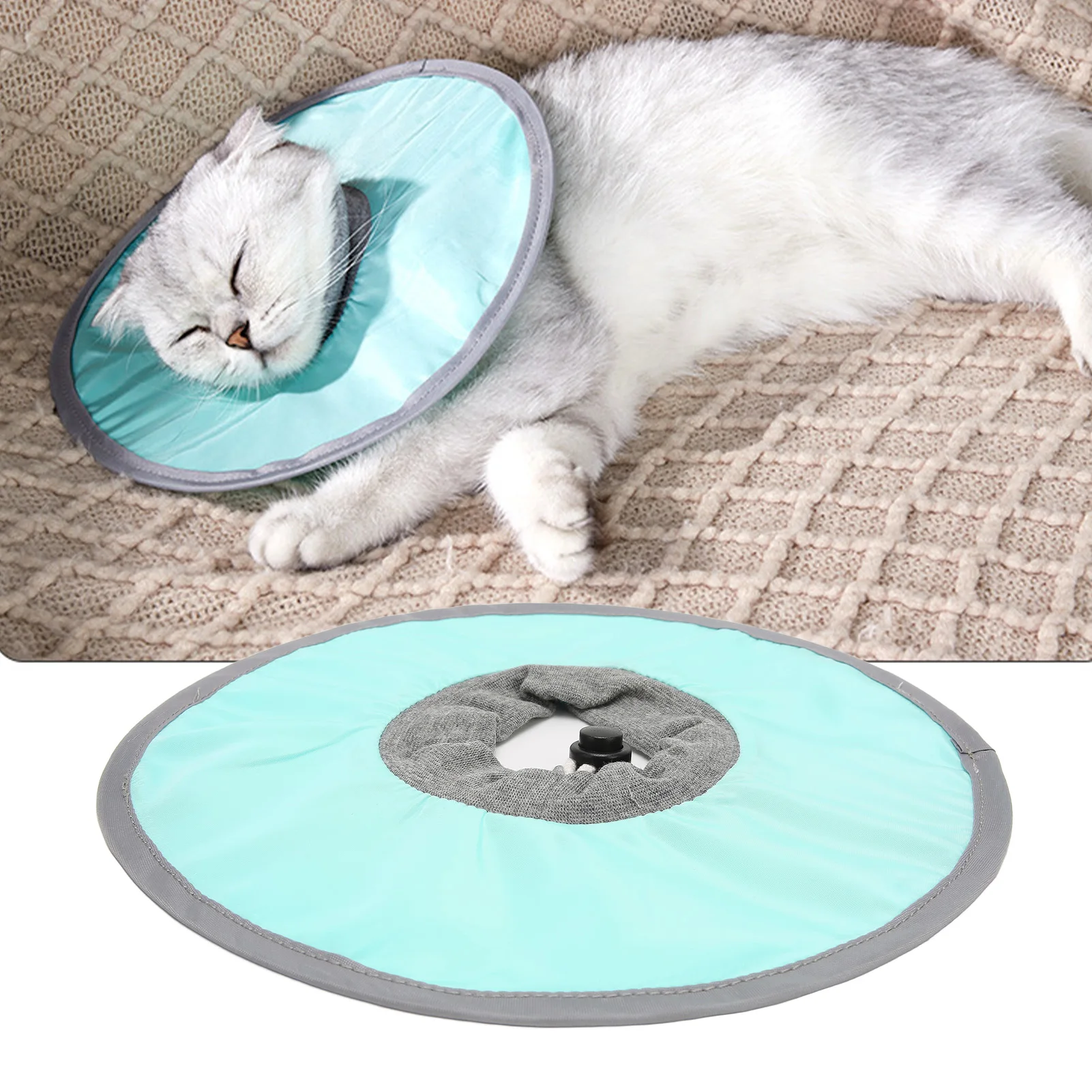 Cat Recovery Collar Waterproof Adjustable Prevent Licking Protective Pet Elizabeth Collar For Post 1005006955246390