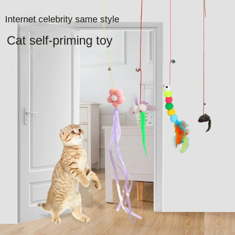 Cat Elastic Rope Hanging Door Teaser Cat Stick Pet Swing Cat Toy Hanging Cat Toy 1005006959232471