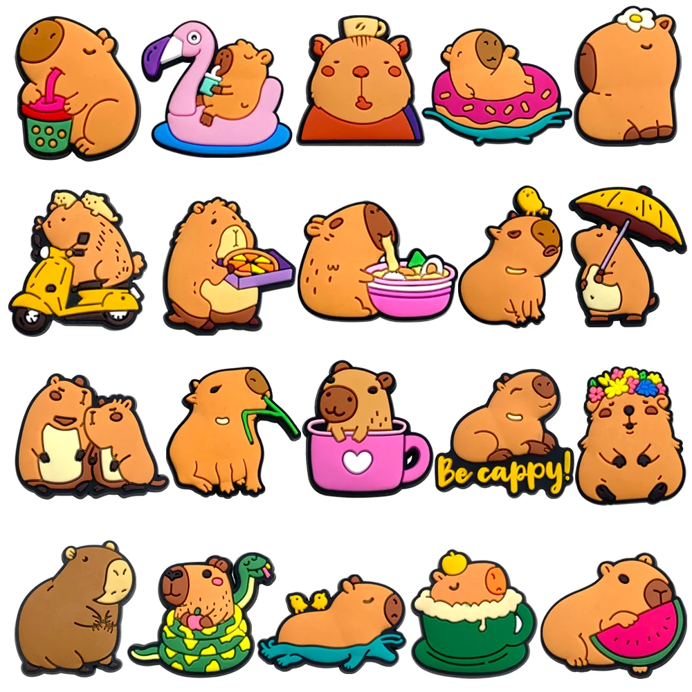 New Arrivals 1Pcs Cute Guinea Pig Shoe Charms Pin for Accessories Shoe Decoration Kids Adult 1005006960379501